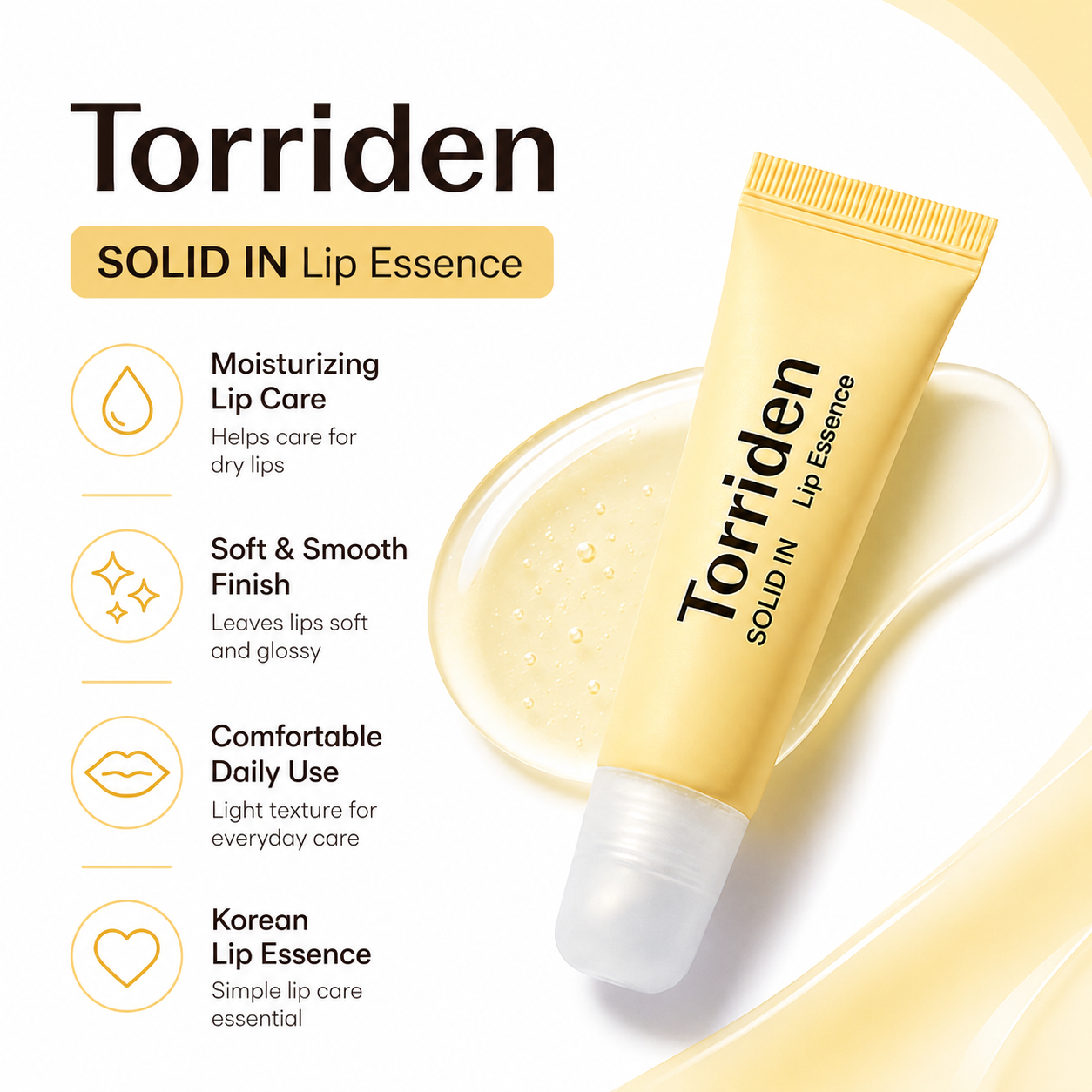 Luxury Skincare Products - Torriden Ceramide Lip Essence 11ml,Smooth Balm,Intense