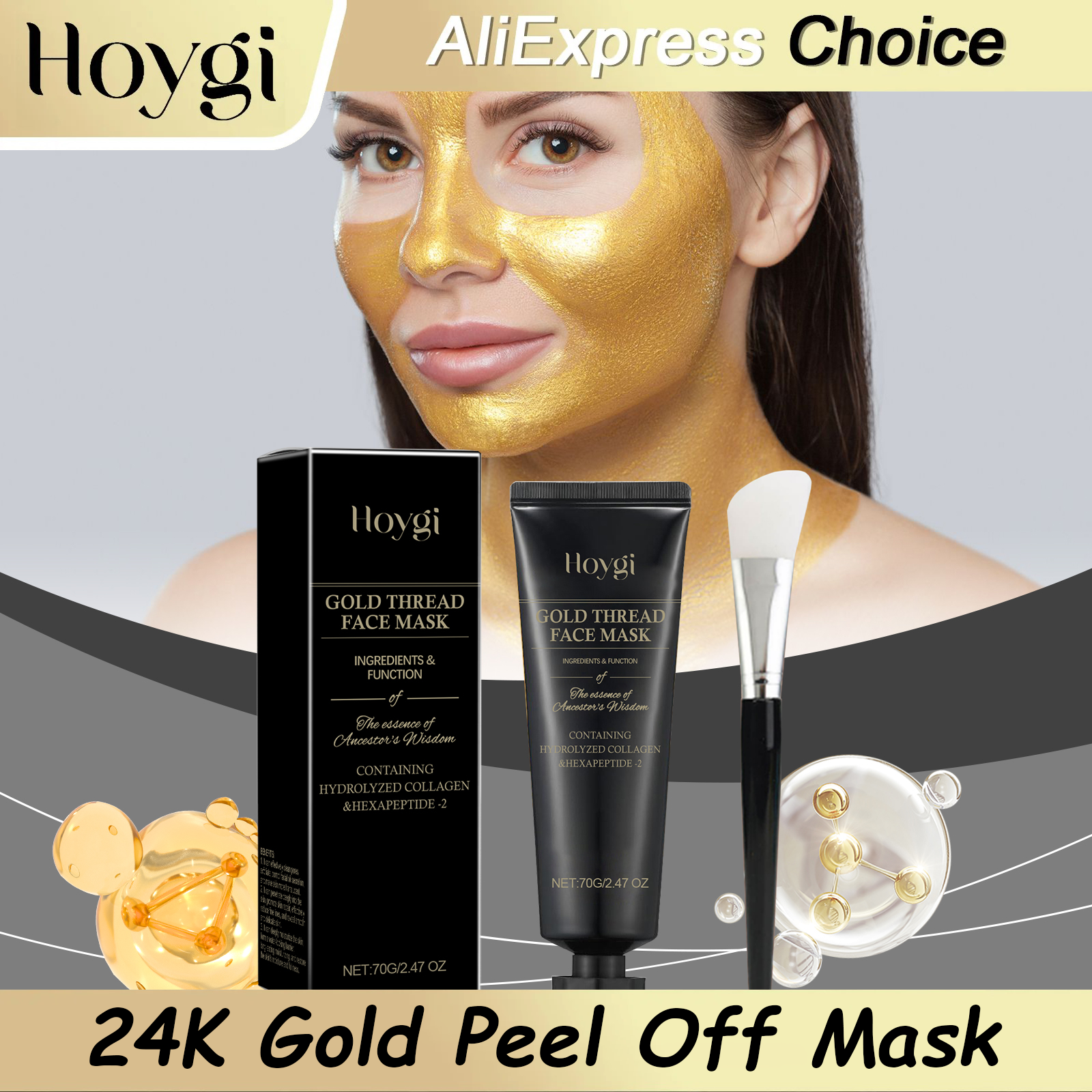 Luxury Gold Skincare - HOYGI 24K Gold Peeling Face Mask