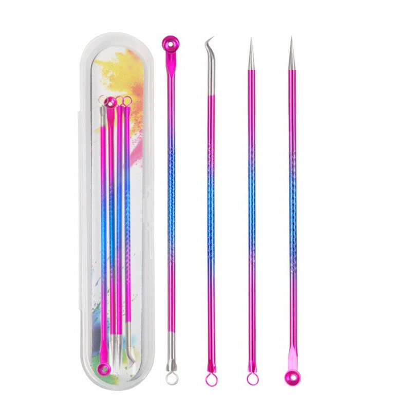 New 4PCS Face Cleaning Kit Pim - Luxury Skincare Acne ulasan dan harga