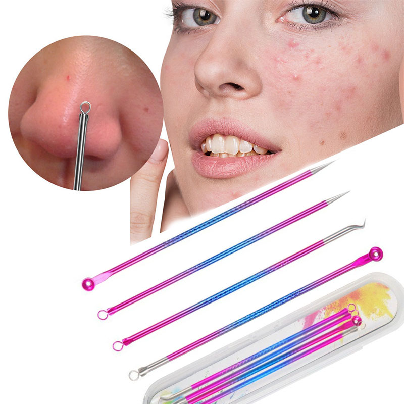 New 4PCS Face Cleaning Kit Pim - Luxury Skincare Acne ulasan dan harga