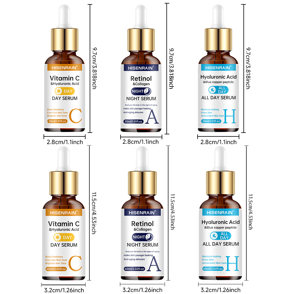 HISENRAIN Vitamin C + Retinol  - Growth Factor Serum ulasan dan harga