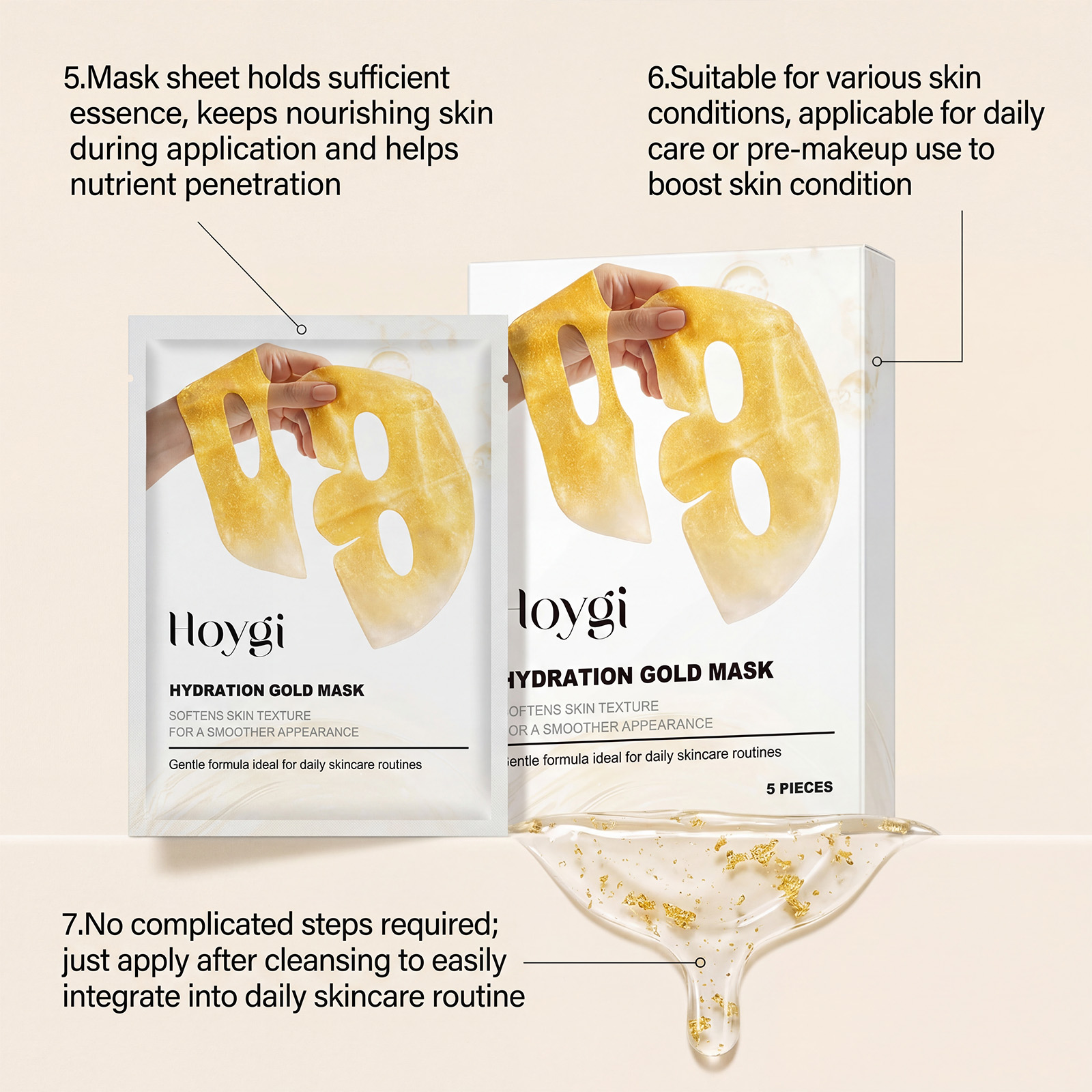 24K Gold Face Mask Niacinamide - Luxury Gold Skincare ulasan dan harga