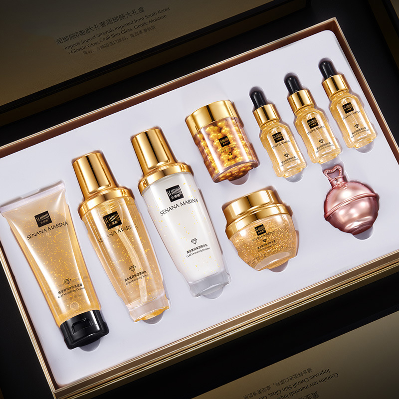Women 24K Gold Skin Care Set 9 - Luxury Gold Skincare ulasan dan harga