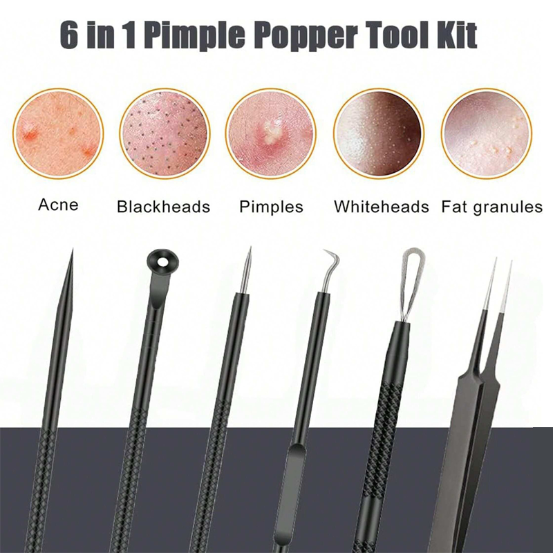 4/6PCS Face Cleaning Kit Pimpl - Luxury Skincare Acne ulasan dan harga