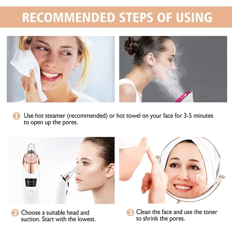 Blackhead Remover Vacuum Sucti - Luxury Skincare Acne ulasan dan harga