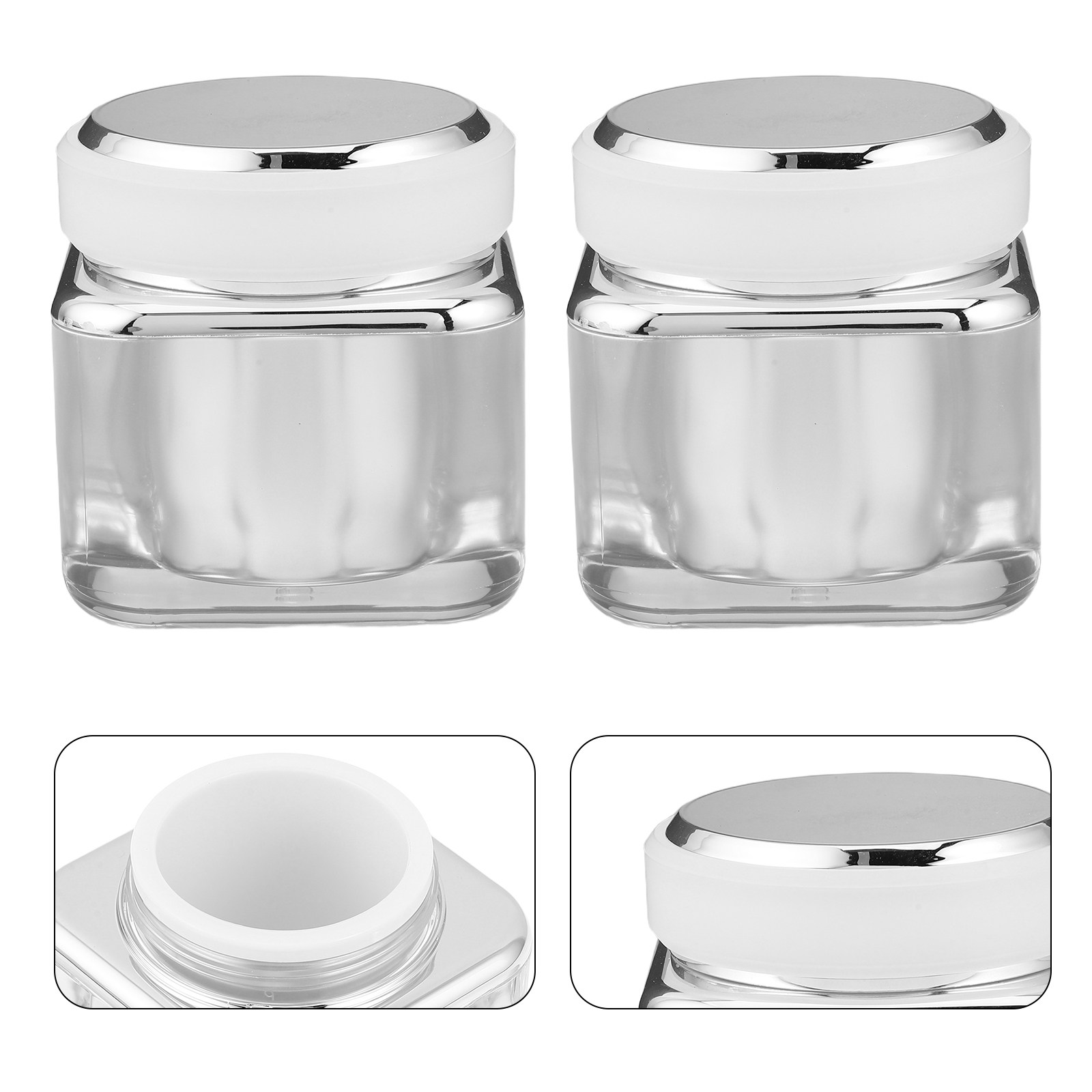 Minimalist Round Glass Skincar - Luxury Rose Skincare ulasan dan harga