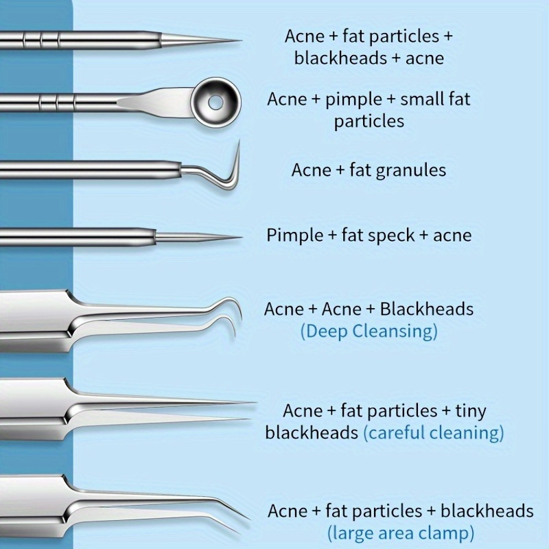 8-Piece Blackhead Removal Kit  - Luxury Skincare Acne ulasan dan harga