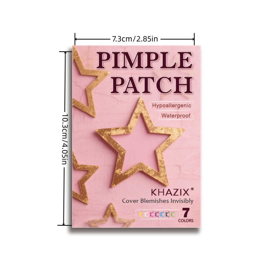 KHAZIX Luxury Gold Foil Star H - Luxury Skincare Acne ulasan dan harga