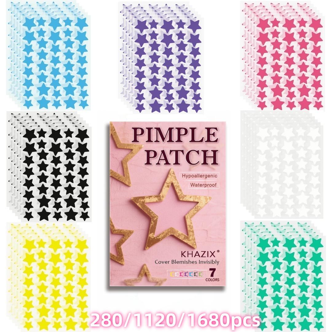 KHAZIX Luxury Gold Foil Star H - Luxury Skincare Acne ulasan dan harga