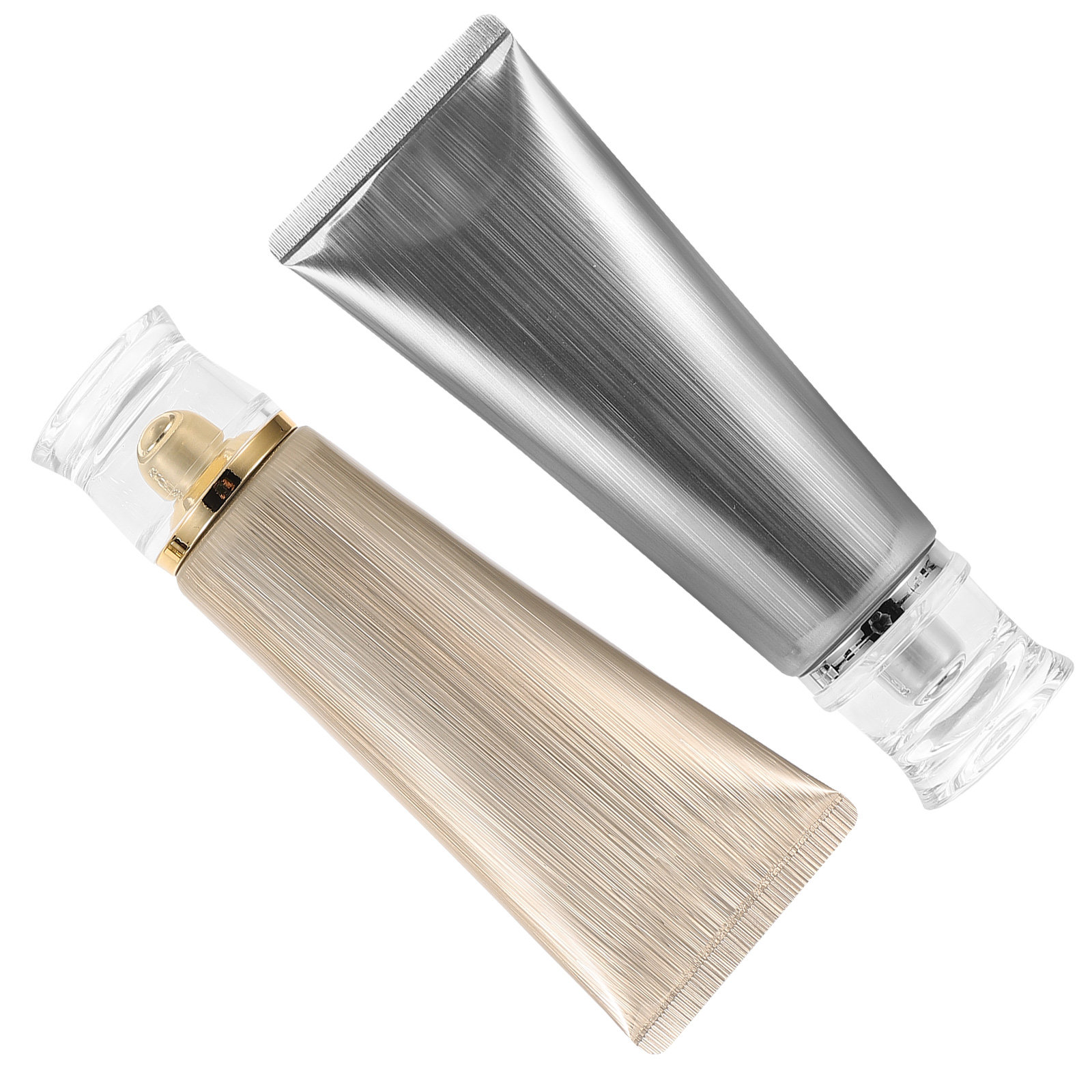 4Pcs Portable Travel Tubes Lea - Luxury Gold Skincare ulasan dan harga