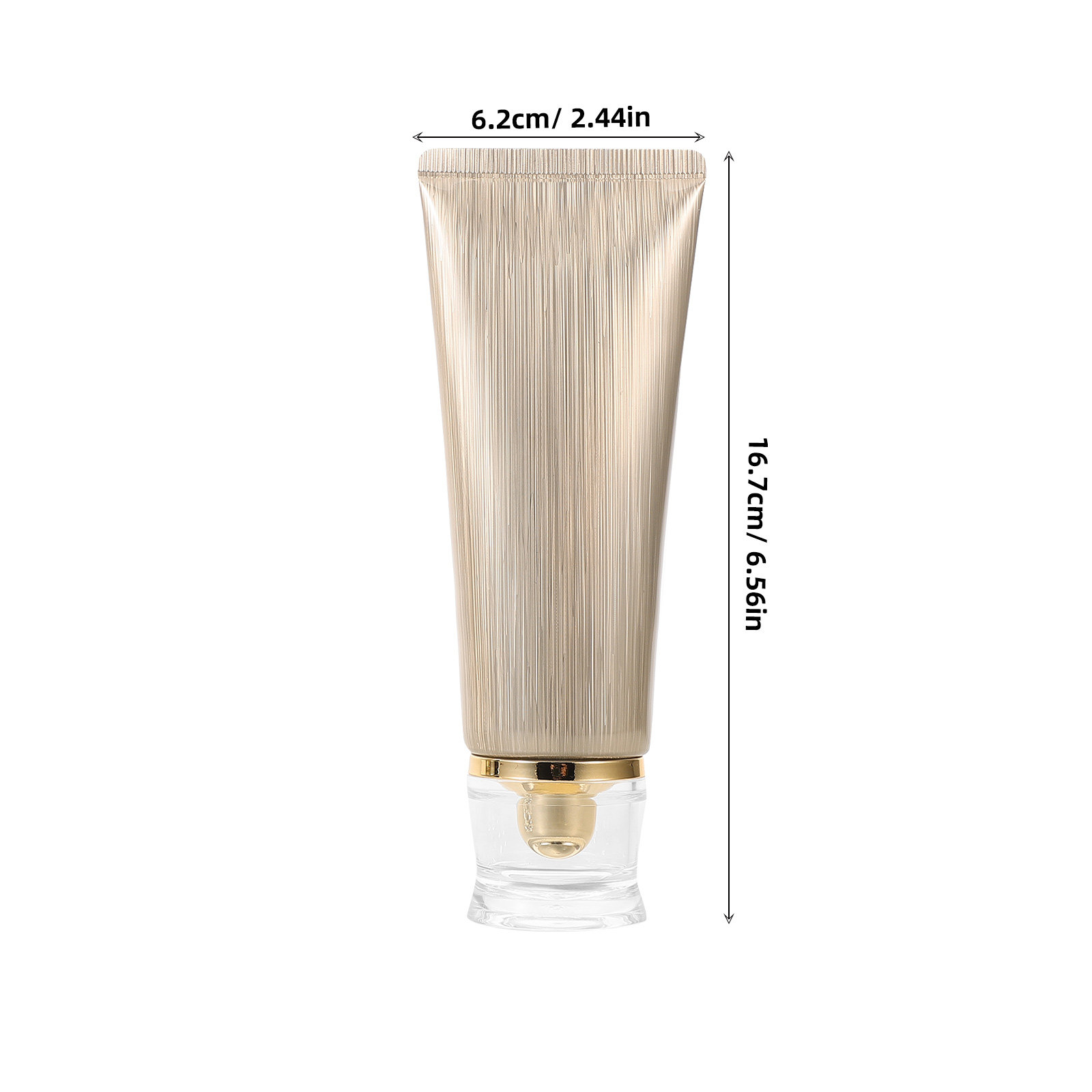 4Pcs Portable Travel Tubes Lea - Luxury Gold Skincare ulasan dan harga