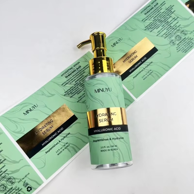 Custom Printed Biodegradable S - Luxury Gold Skincare ulasan dan harga