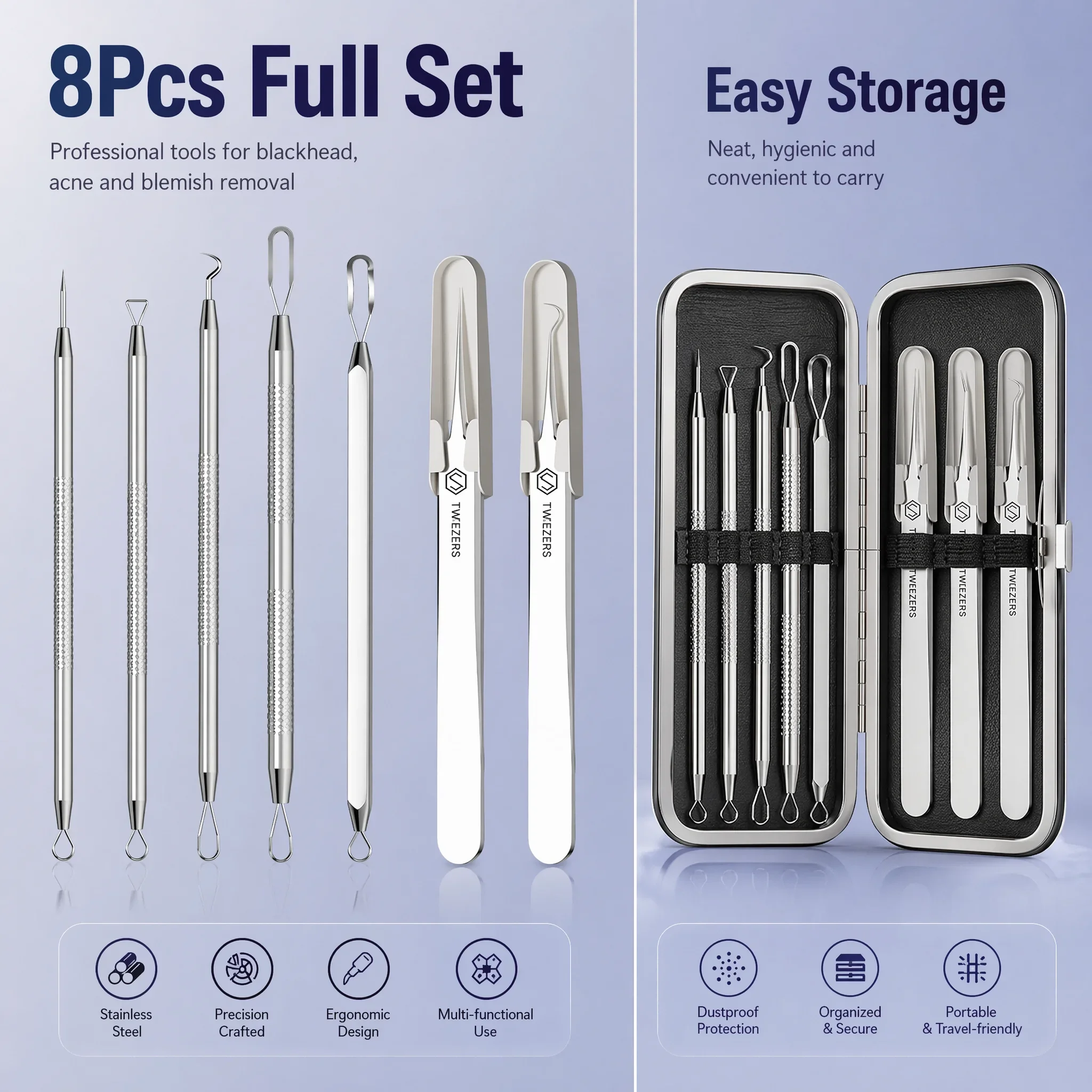 Stainless Steel Blackhead Remo - Luxury Skincare Acne ulasan dan harga
