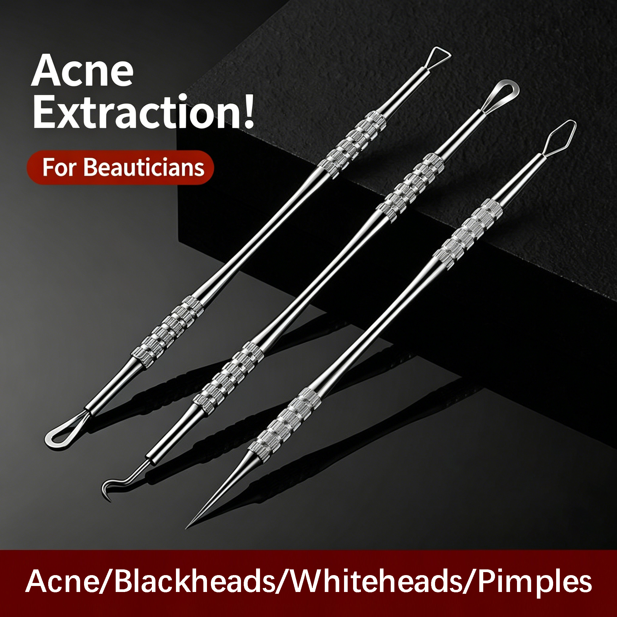 3pcs Blackhead Remover Tool Se - Luxury Skincare Acne ulasan dan harga